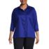 Women's Plus Size 3/4 Sleeve Performance Twill Shirt, Front