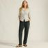 Women's Petite Sport Knit High Rise Corduroy Pants, alternative image