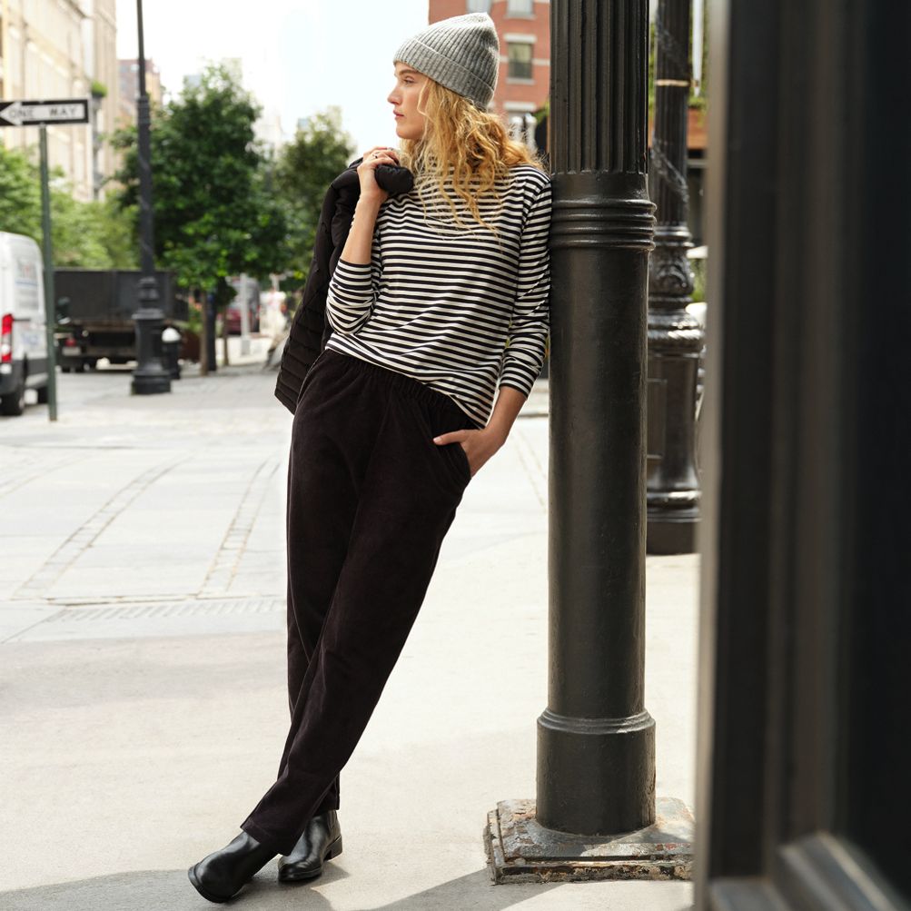 Gray Velvet High Rise Leggings