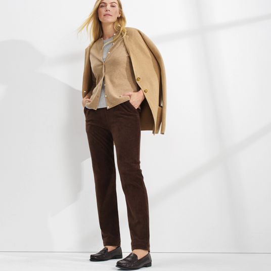 Women's Petite Brown Pants | Lands' End