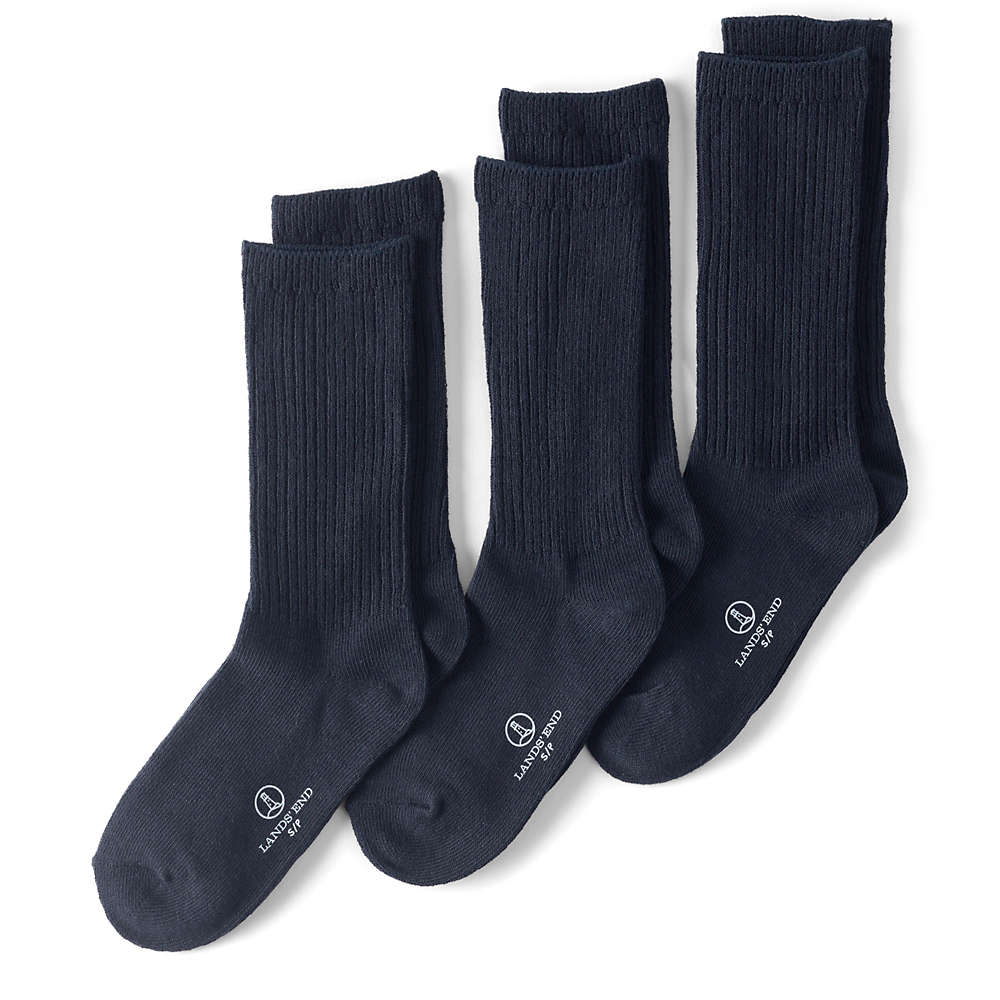 Kids Basic Cotton Crew Socks (3-pack), Front