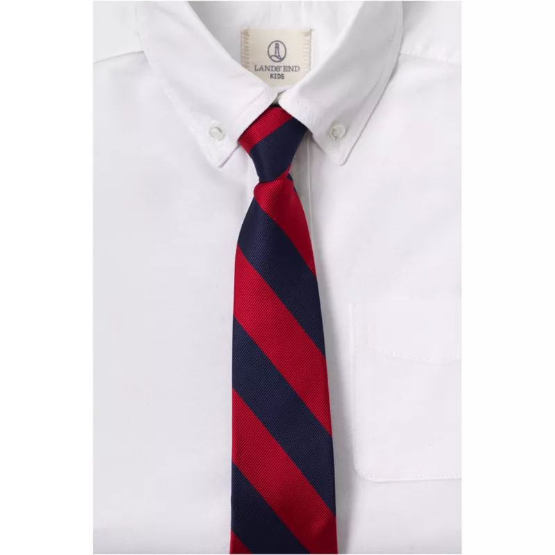 Kids Stripe Pre Tied Tie, Front