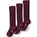 Girls Solid Cable Knee Socks (3-pack), alternative image