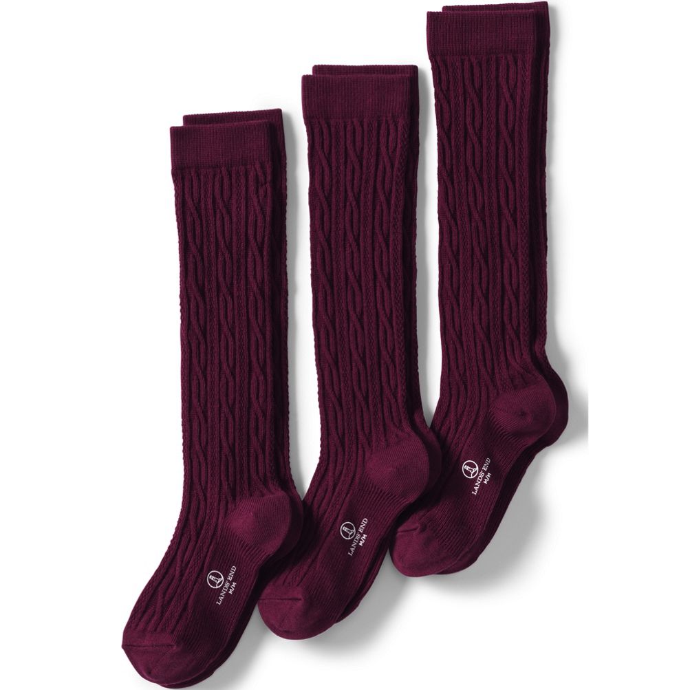 Girls maroon clearance socks