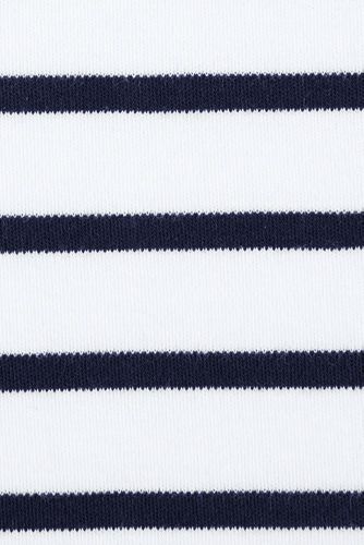 White/True Navy Stripe