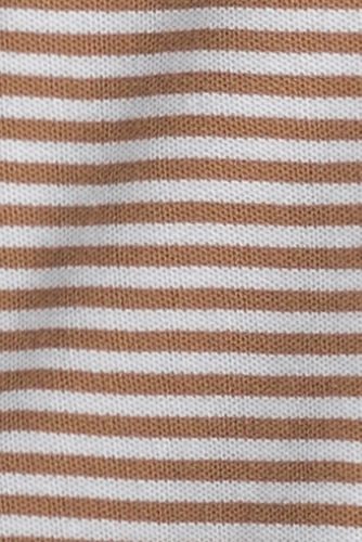 Warm Tawny Brown/White Stripe