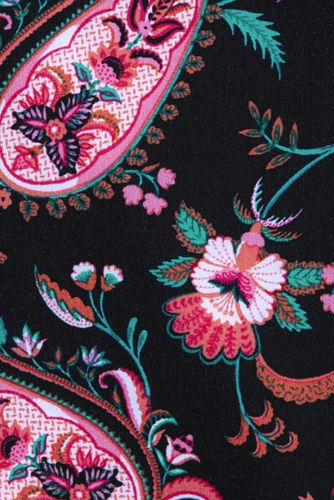 Black Multi Paisley Floral