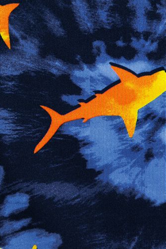 Deep Sea Navy Tie Dye Sharks