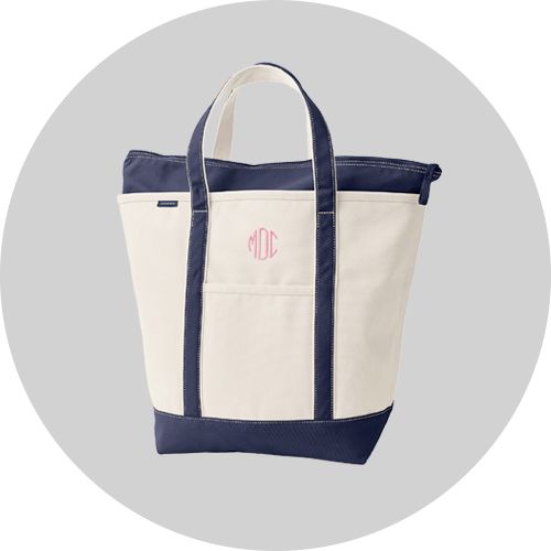 Monogrammed Tote Bags  Personalized Tote Bags by Lands' End