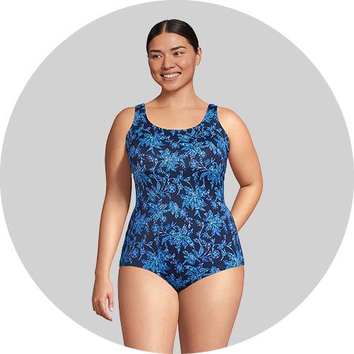 My Favorite Lands' End Swimwear as a Size 14 Over 40